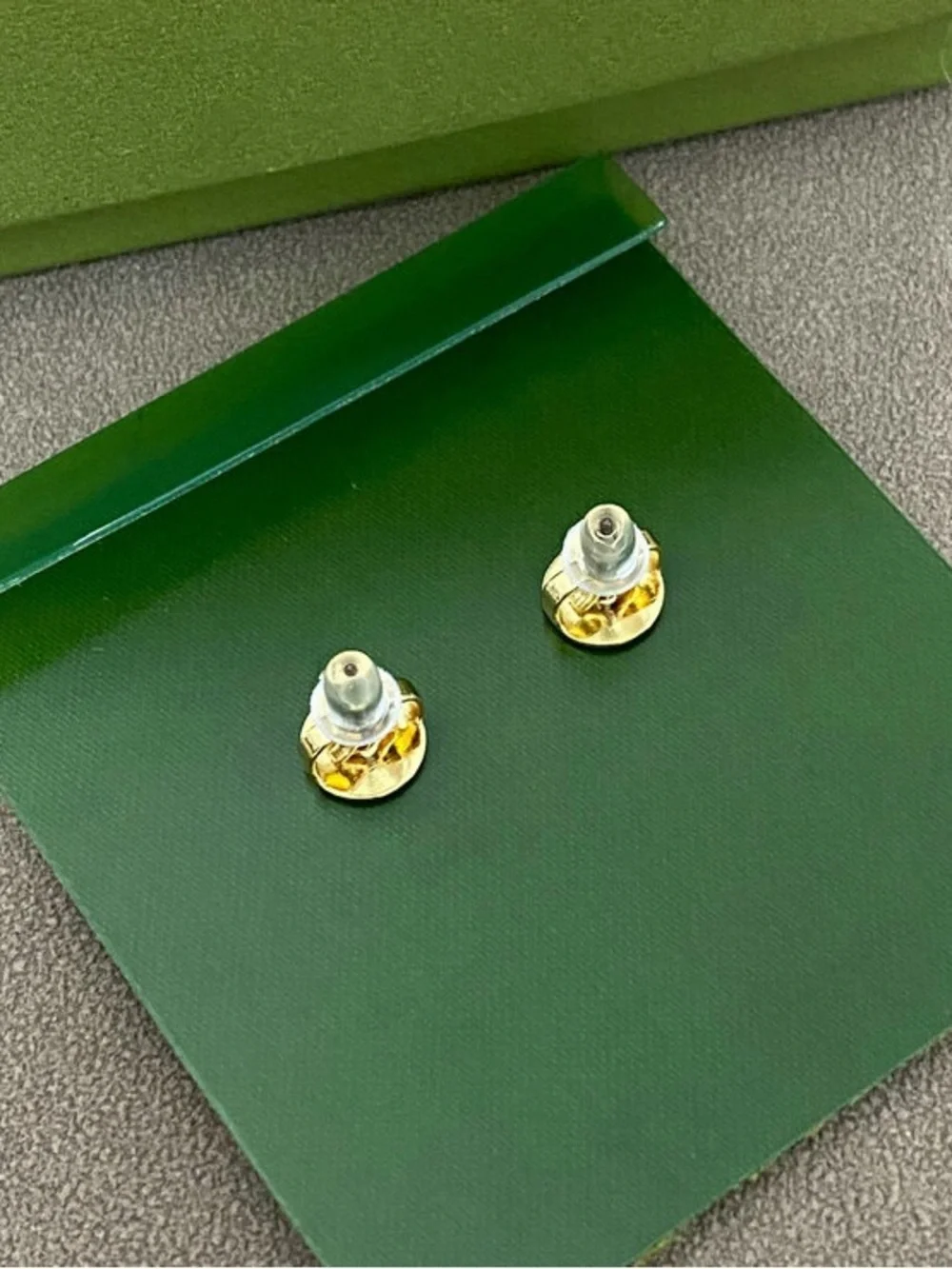 Tory Burch Gold-tone Crystal Flower Logo Stud Earrings